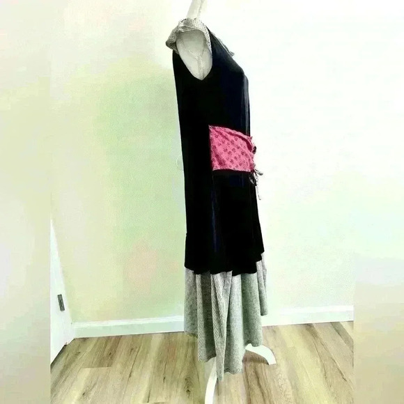 Ian Mosh Lace Up Corset Waist Prairie Dress Size 5 or US Size 6 - Picture 6 of 13